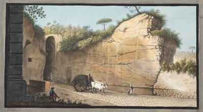 Eingang zur Grotta von Pausilipo, Platte XVI, aus 